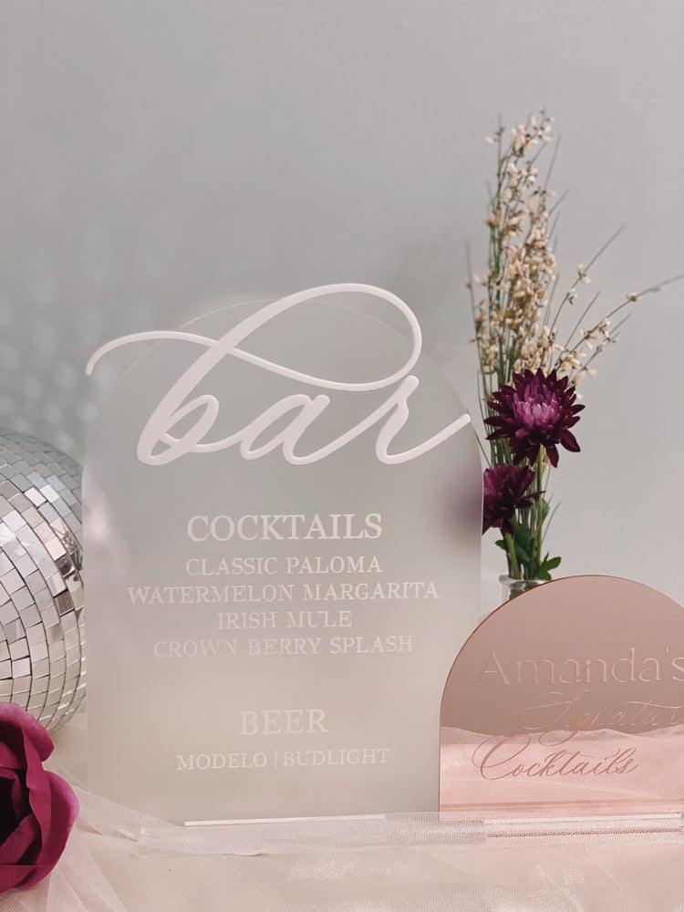 Double Dome Bar Sign