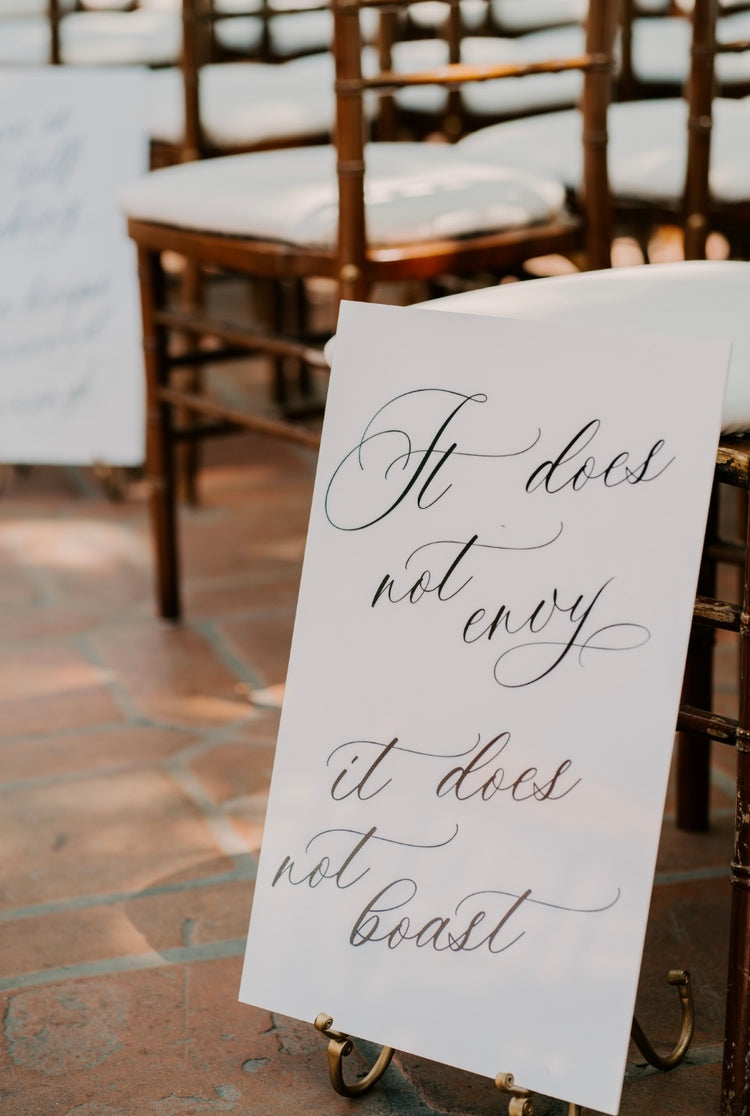 Love is Patient - Aisle Signs