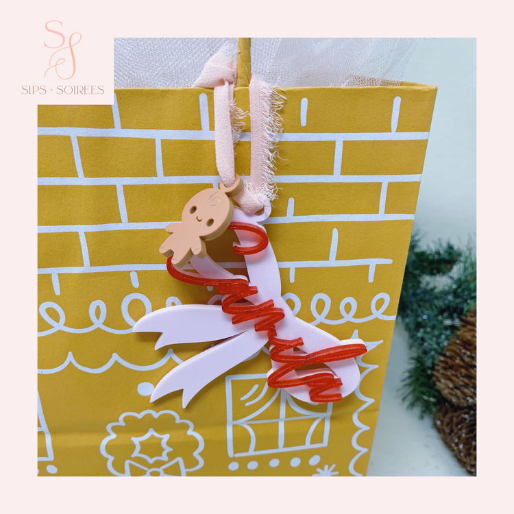 Bow Christmas Gift Tag