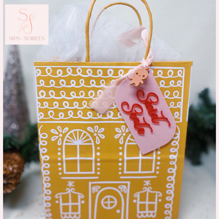 Gingerbread Acrylic Gift Tag